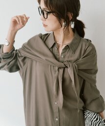 RIVE DROITE | ストール付ロングシャツワンピース(ワンピース)
