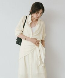 RIVE DROITE | ストール付ロングシャツワンピース(ワンピース)