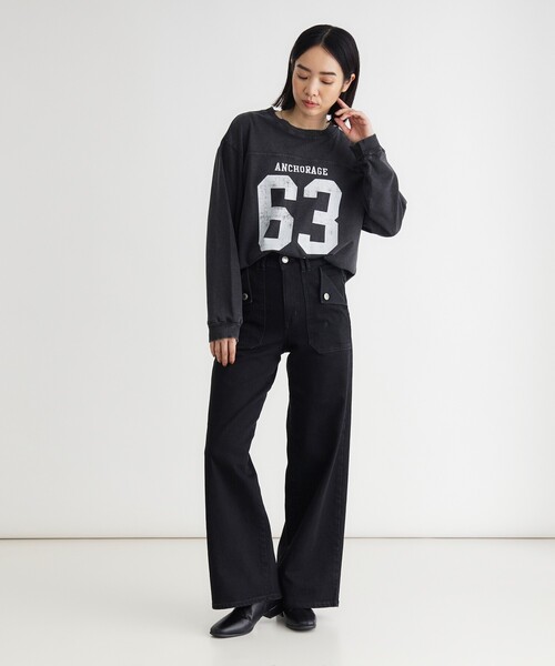 SOMETHING(サムシング)の「《日本製》SOMETHING LISA FRONT FLAP(その他パンツ・レディース・ブラック・02/03/04/05)」の5枚目の写真