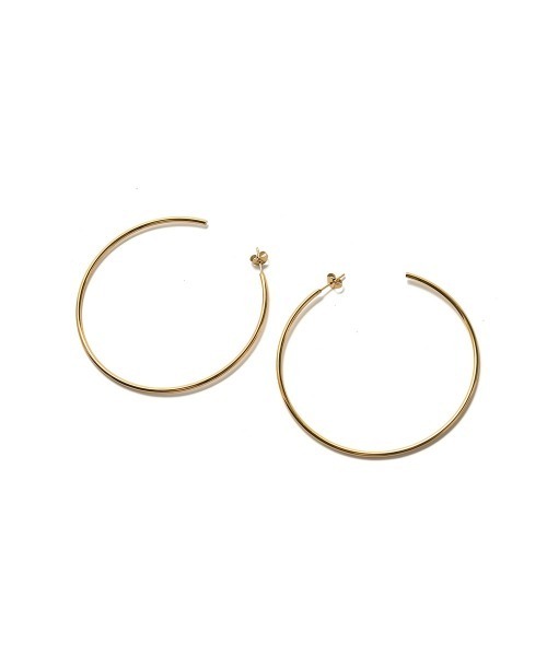 marjour（マージュール）の「[STAINLESS]BIG HOOP PIERCE（ピアス（両耳用）・レディース・ゴールド/シルバー・FREE）」の7枚目の写真