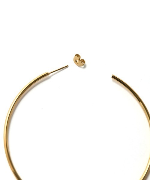 marjour（マージュール）の「[STAINLESS]BIG HOOP PIERCE（ピアス（両耳用）・レディース・ゴールド/シルバー・FREE）」の9枚目の写真