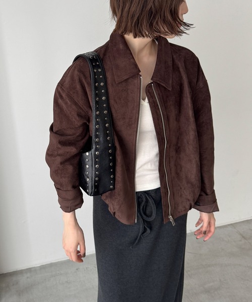 CANAL JEAN(キャナルジーン)の「El mar スタッズショルダーBAG(ショルダーバッグ・レディース・ブラウン/ブラック・ONE SIZE)」の5枚目の写真
