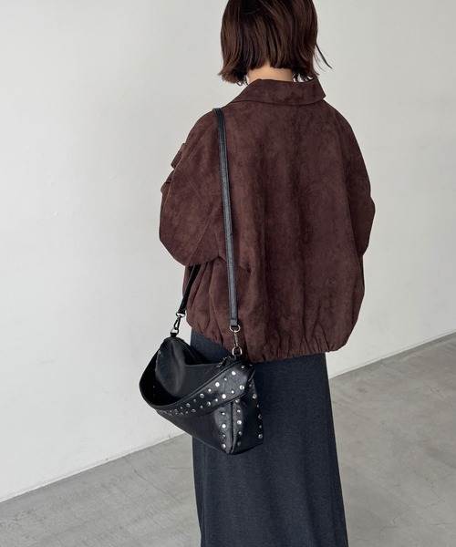 CANAL JEAN(キャナルジーン)の「El mar スタッズショルダーBAG(ショルダーバッグ・レディース・ブラウン/ブラック・ONE SIZE)」の9枚目の写真
