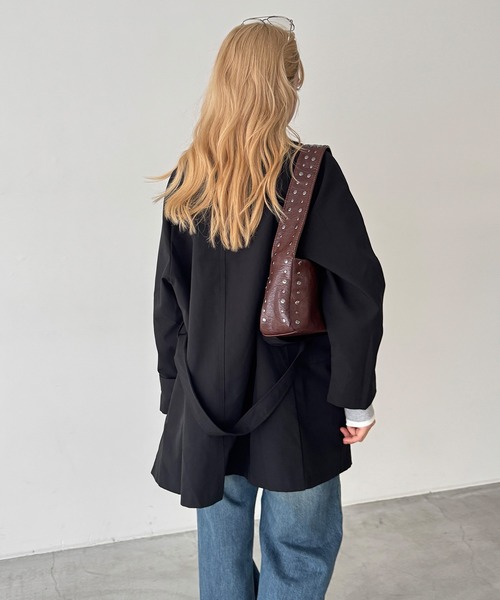 CANAL JEAN(キャナルジーン)の「El mar スタッズショルダーBAG(ショルダーバッグ・レディース・ブラウン/ブラック・ONE SIZE)」の12枚目の写真