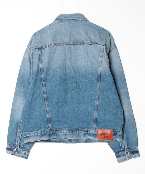 Calvin Klein Jeans(カルヴァンクラインジーンズ)の「Calvin Klein Jeans/ カルバンクライン ジーンズ 90S INDIGO CITRINE TRUCKER メンズ デ90’sデニムトラッカージャケット(デニムジャケット・メンズ・ブルー・M/L)」の4枚目の写真
