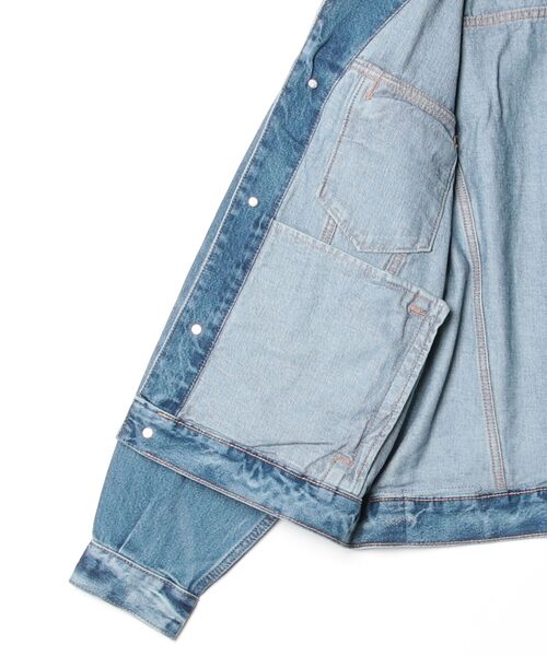 Calvin Klein Jeans(カルヴァンクラインジーンズ)の「Calvin Klein Jeans/ カルバンクライン ジーンズ 90S INDIGO CITRINE TRUCKER メンズ デ90’sデニムトラッカージャケット(デニムジャケット・メンズ・ブルー・M/L)」の5枚目の写真