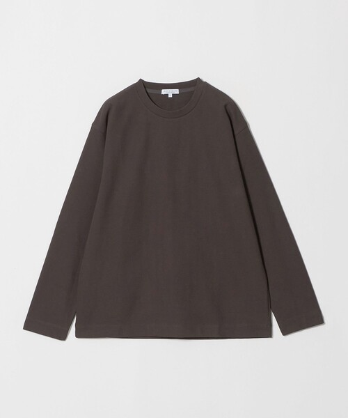 A DAY IN THE LIFE UNITED ARROWS（アデイインザライフユナイテッドアローズ）の「シャイニー パールニット リラックスカットソー＜A DAY IN THE LIFE＞（Tシャツ/カットソー・メンズ・ネイビー/ダークブラウン/オフホワイト・L/XL/M）」の2枚目の写真