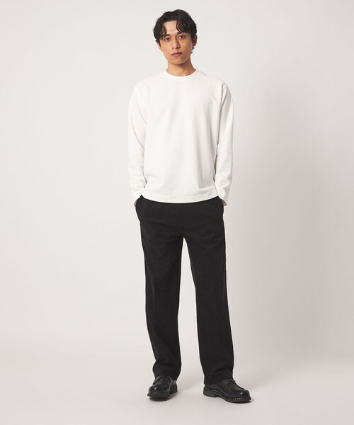 A DAY IN THE LIFE UNITED ARROWS（アデイインザライフユナイテッドアローズ）の「シャイニー パールニット リラックスカットソー＜A DAY IN THE LIFE＞（Tシャツ/カットソー・メンズ・ネイビー/ダークブラウン/オフホワイト・L/XL/M）」の8枚目の写真