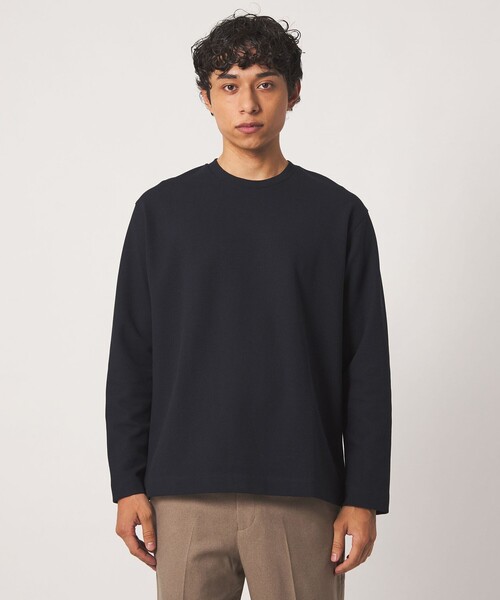 A DAY IN THE LIFE UNITED ARROWS（アデイインザライフユナイテッドアローズ）の「シャイニー パールニット リラックスカットソー＜A DAY IN THE LIFE＞（Tシャツ/カットソー・メンズ・ネイビー/ダークブラウン/オフホワイト・L/XL/M）」の10枚目の写真