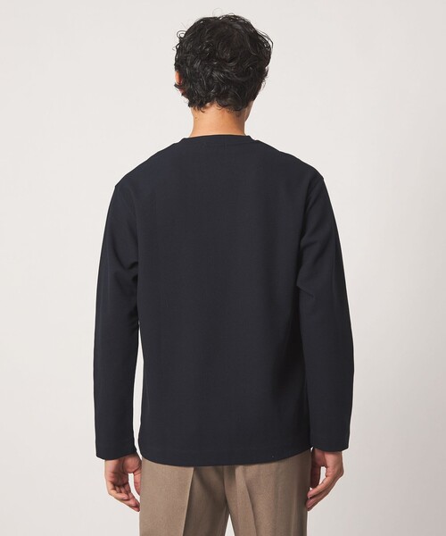 A DAY IN THE LIFE UNITED ARROWS（アデイインザライフユナイテッドアローズ）の「シャイニー パールニット リラックスカットソー＜A DAY IN THE LIFE＞（Tシャツ/カットソー・メンズ・ネイビー/ダークブラウン/オフホワイト・L/XL/M）」の12枚目の写真