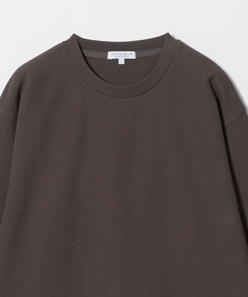 A DAY IN THE LIFE UNITED ARROWS（アデイインザライフユナイテッドアローズ）の「シャイニー パールニット リラックスカットソー＜A DAY IN THE LIFE＞（Tシャツ/カットソー・メンズ・ネイビー/ダークブラウン/オフホワイト・L/XL/M）」の14枚目の写真