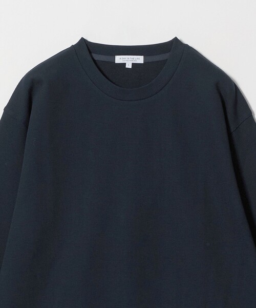 A DAY IN THE LIFE UNITED ARROWS（アデイインザライフユナイテッドアローズ）の「シャイニー パールニット リラックスカットソー＜A DAY IN THE LIFE＞（Tシャツ/カットソー・メンズ・ネイビー/ダークブラウン/オフホワイト・L/XL/M）」の21枚目の写真