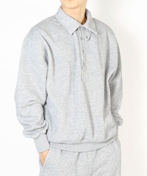 DAIWA PIER39（ダイワピア39）の「TECH SWEAT SNAP PULLOVER BE-53026W（スウェット・メンズ・グリーン/グレー/ブラック・X-LARGE/MEDIUM/LARGE/SMALL）」の2枚目の写真