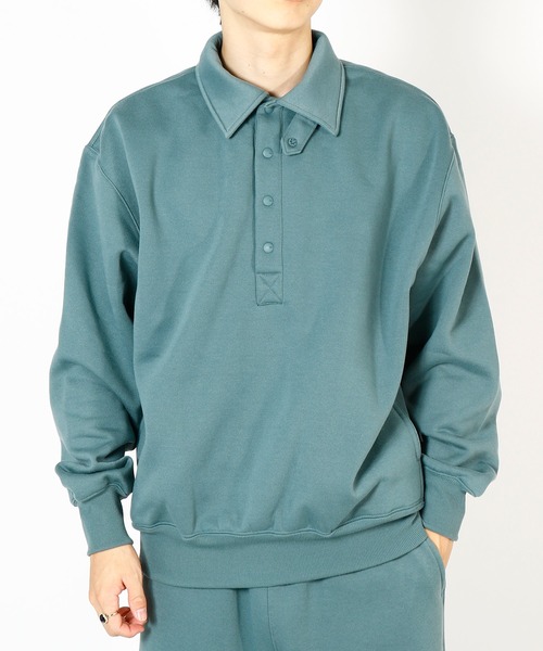 DAIWA PIER39（ダイワピア39）の「TECH SWEAT SNAP PULLOVER BE-53026W（スウェット・メンズ・グリーン/グレー/ブラック・X-LARGE/MEDIUM/LARGE/SMALL）」の3枚目の写真