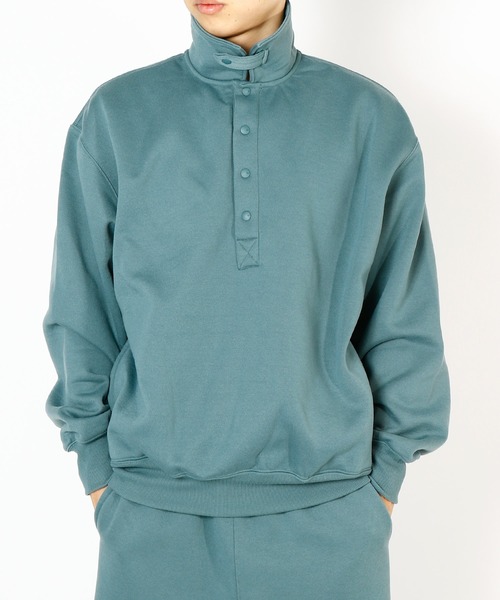 DAIWA PIER39（ダイワピア39）の「TECH SWEAT SNAP PULLOVER BE-53026W（スウェット・メンズ・グリーン/グレー/ブラック・X-LARGE/MEDIUM/LARGE/SMALL）」の4枚目の写真