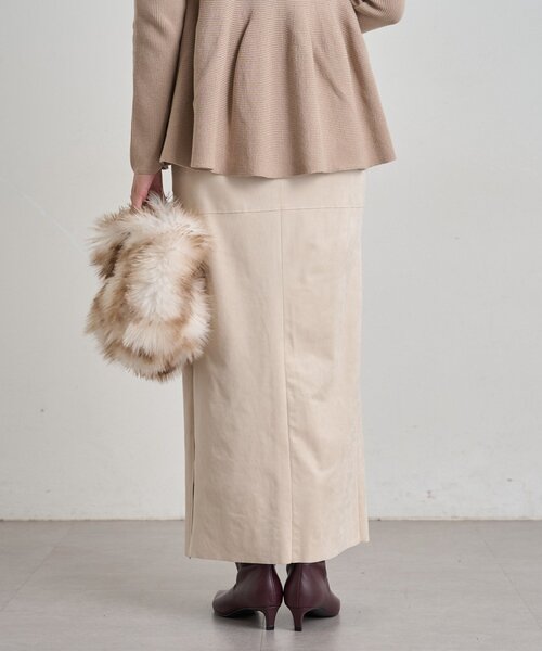 LOUNGEDRESS(ラウンジドレス)の「【JAPAN MADE】フェイクスウェードタイトスカート(スカート・レディース・カーキ/アイボリー・36/38)」の6枚目の写真