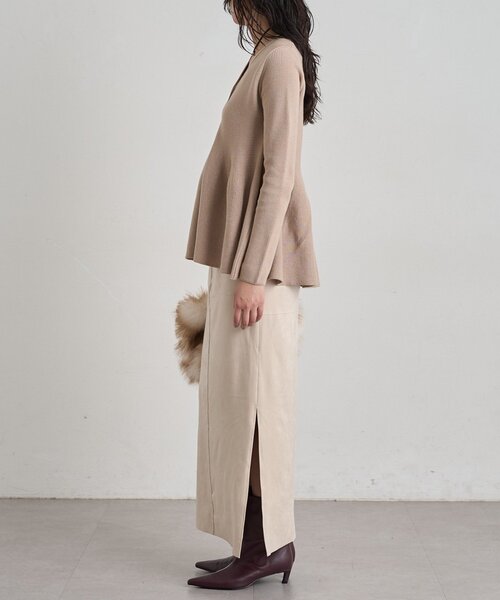LOUNGEDRESS(ラウンジドレス)の「【JAPAN MADE】フェイクスウェードタイトスカート(スカート・レディース・カーキ/アイボリー・36/38)」の10枚目の写真