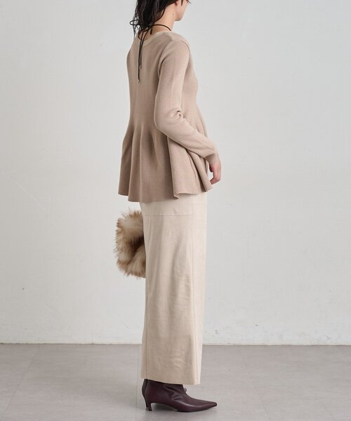 LOUNGEDRESS(ラウンジドレス)の「【JAPAN MADE】フェイクスウェードタイトスカート(スカート・レディース・カーキ/アイボリー・36/38)」の12枚目の写真