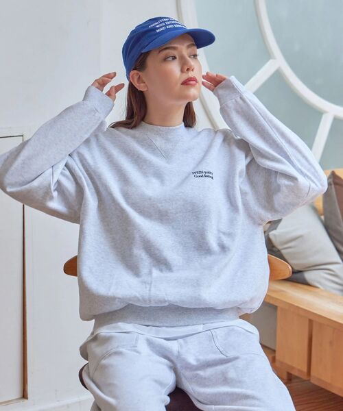 FFEIN(フェイン)の「*新色追加【FFEIN(フェイン)】ワンポイントロゴプルオーバースウェット / ワイドシルエット 男女兼用(スウェット・メンズ・ブラウン/ピンク/ネイビー/ブラック/アッシュグレー/ワイン・SMALL/MEDIUM/LARGE)」の21枚目の写真