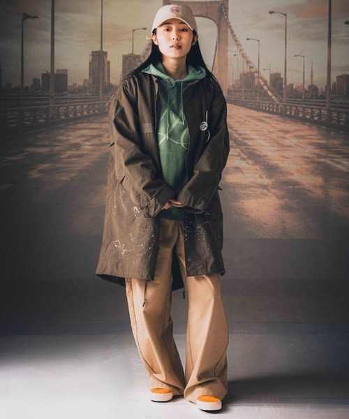 EFFECTEN（エフェクテン）の「mpa4264-Gradation fade pullover hoodie プルオーバーパーカー(efsc-14)（パーカー・メンズ・グリーン系その他/オレンジ系その他・M/L）」の4枚目の写真