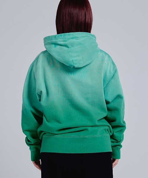 EFFECTEN（エフェクテン）の「mpa4264-Gradation fade pullover hoodie プルオーバーパーカー(efsc-14)（パーカー・メンズ・グリーン系その他/オレンジ系その他・M/L）」の10枚目の写真