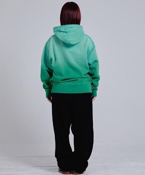 EFFECTEN（エフェクテン）の「mpa4264-Gradation fade pullover hoodie プルオーバーパーカー(efsc-14)（パーカー・メンズ・グリーン系その他/オレンジ系その他・M/L）」の13枚目の写真
