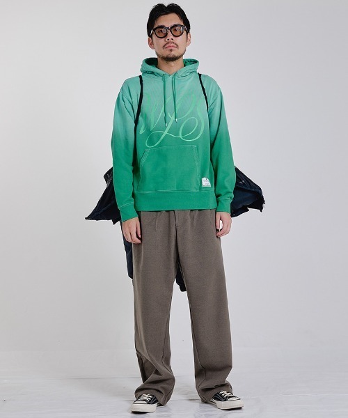 EFFECTEN（エフェクテン）の「mpa4264-Gradation fade pullover hoodie プルオーバーパーカー(efsc-14)（パーカー・メンズ・グリーン系その他/オレンジ系その他・M/L）」の14枚目の写真