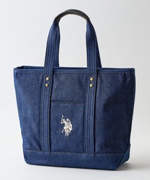 【U.S. POLO ASSN./ユーエスポロアッスン】【不動の人気を誇るキャンバストートバッグ】 リバイバルトート Mサイズ 綿100% ベーシックデザイン 天ファスナー 内ポケット 型崩れしにくい マチあり デイリーユース USPA-2651