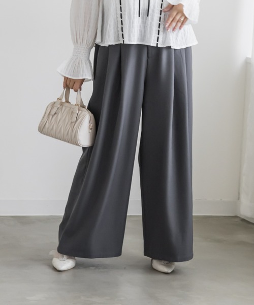 CLETTE(クレット)の「ワイドパンツ(その他パンツ・レディース・グレー/ブラック/ライトベージュ・LL/4L/3L)」の9枚目の写真