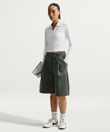 ナイキ スポーツウェア ウィメンズ タイト ロングスリーブ クロップド ポロ / Nike Sportswear Women's Tight Long-Sleeve Cropped Polo IU0733-100 White