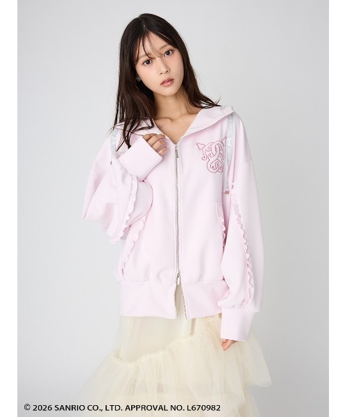 SNIDEL(スナイデル)の「【クロミ】プレミアムパーカー(パーカー・レディース・アイボリー/ダークグレー・F)」の22枚目の写真
