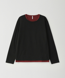 ドリズルレイヤード ロングスリーブTシャツ ブラック