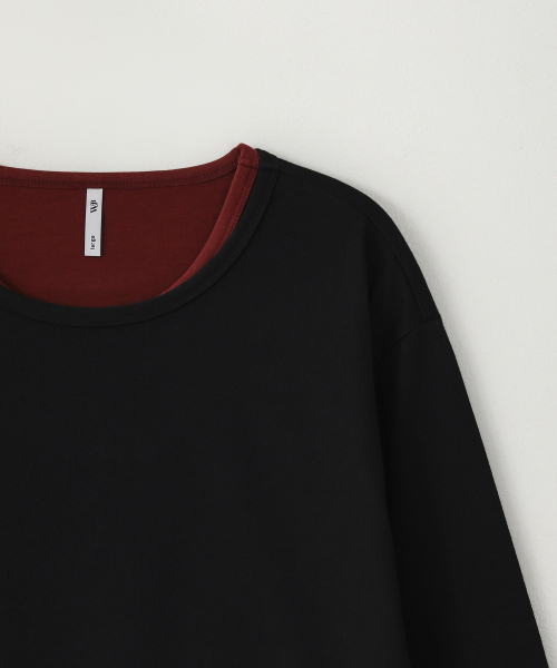 WEST GRAND BOULEVARD（ウエストグランドブルバード）の「ドリズルレイヤード ロングスリーブTシャツ ブラック（Tシャツ/カットソー・レディース・その他・MEDIUM/LARGE/X-LARGE）」の4枚目の写真