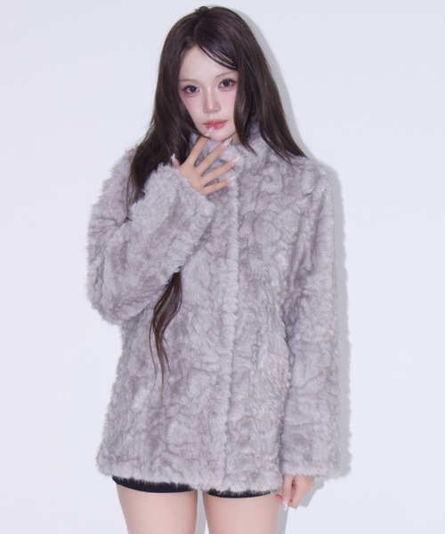 REINE NOIRE(レーヌノワール)の「sweet snow coat. / スイート スノー コート(その他アウター・レディース・グレー・FREE)」の1枚目の写真