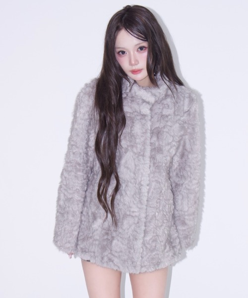REINE NOIRE(レーヌノワール)の「sweet snow coat. / スイート スノー コート(その他アウター・レディース・グレー・FREE)」の5枚目の写真