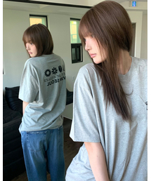 NAME CARD S/S TEE(GREY)