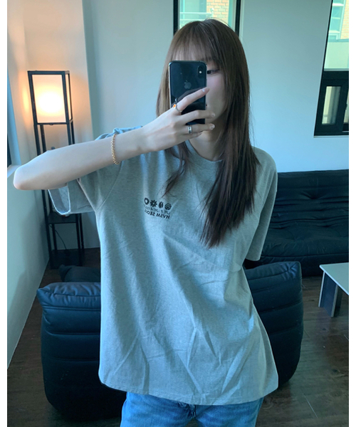 HAVISM(ヘビズム)の「NAME CARD S/S TEE(GREY)(Tシャツ/カットソー・レディース・その他・SMALL/LARGE)」の2枚目の写真
