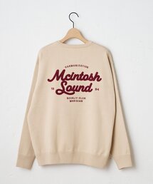 【Enlude】サガラ刺繍スウェットライクニット《ユニセックス》