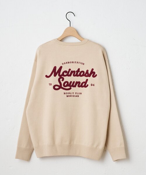 DISCOAT(ディスコート)の「【Enlude】サガラ刺繍スウェットライクニット《ユニセックス》(ニット/セーター・レディース・チャコールグレー/ベージュ/ブラウン/グレー・MEDIUM/LARGE)」の1枚目の写真