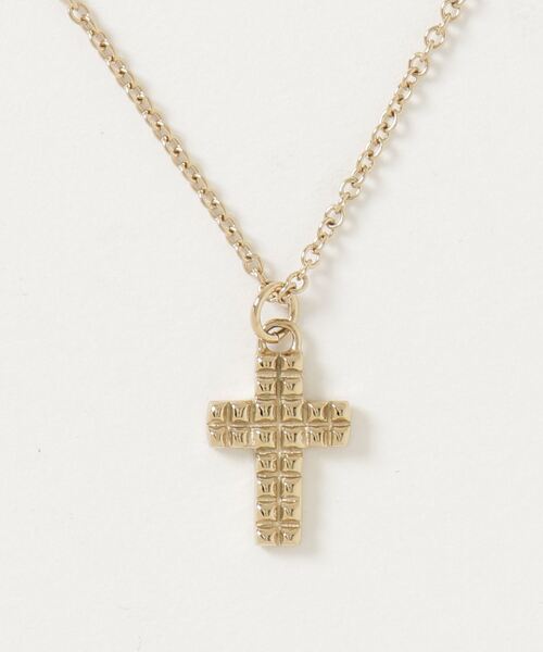 Vaya Con Dios（ヴァヤコンディオス）の「【VayaConDios/ヴァヤコンディオス】ステンレス製ダブルスタッズクロスネックレス（ネックレス・メンズ・シルバー/ブラック/ゴールド・FREE）」の3枚目の写真