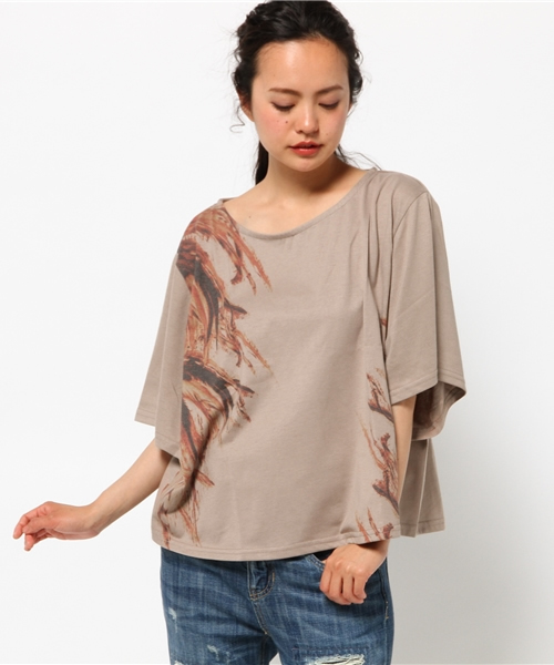 チャイハネ(チャイハネ)の「【チャイハネ】ドリームキャッチャーカットソートップス(Tシャツ/カットソー・レディース・ホワイト/グレー/ベージュ・FREE)」の20枚目の写真