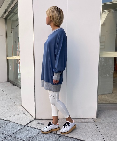 Born(ボーン)の「Born Stretch Paggings/ストレッチパギンス(レギンス/スパッツ・レディース・サンドベージュ/ロイヤルブルー/オレンジ/ブラック/オフホワイト・FREE)」の18枚目の写真