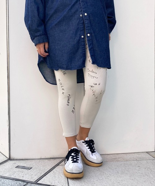 Born(ボーン)の「Born Stretch Paggings/ストレッチパギンス(レギンス/スパッツ・レディース・サンドベージュ/ロイヤルブルー/オレンジ/ブラック/オフホワイト・FREE)」の15枚目の写真