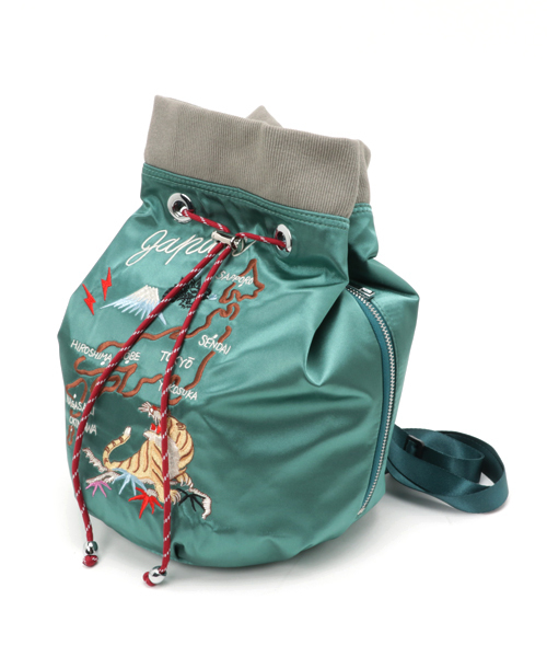 Casselini（キャセリーニ）の「CASSELINI/キャセリーニ/Embroidery BackpackⅡ（バックパック/リュック・レディース・ピンク/チャコール/アイボリー/カーキ・FREE）」の4枚目の写真