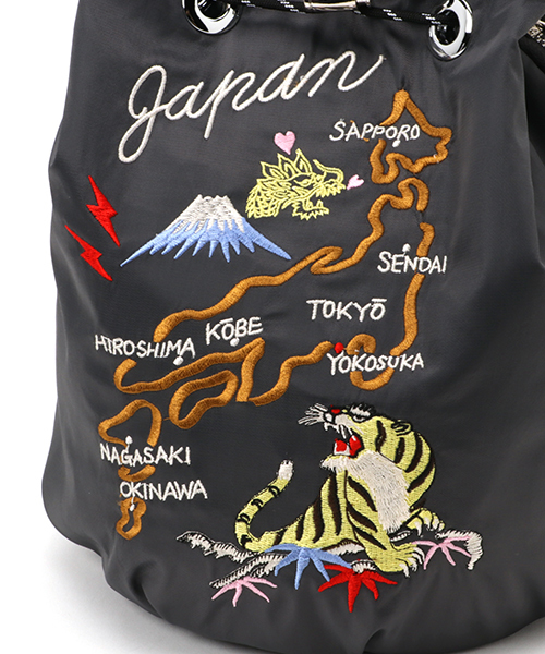Casselini（キャセリーニ）の「CASSELINI/キャセリーニ/Embroidery BackpackⅡ（バックパック/リュック・レディース・ピンク/チャコール/アイボリー/カーキ・FREE）」の9枚目の写真