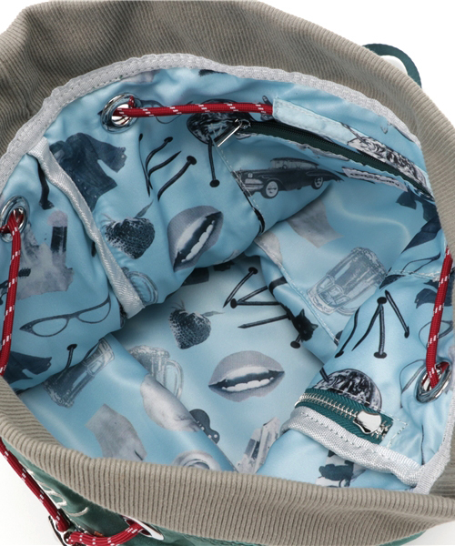 Casselini（キャセリーニ）の「CASSELINI/キャセリーニ/Embroidery BackpackⅡ（バックパック/リュック・レディース・ピンク/チャコール/アイボリー/カーキ・FREE）」の13枚目の写真