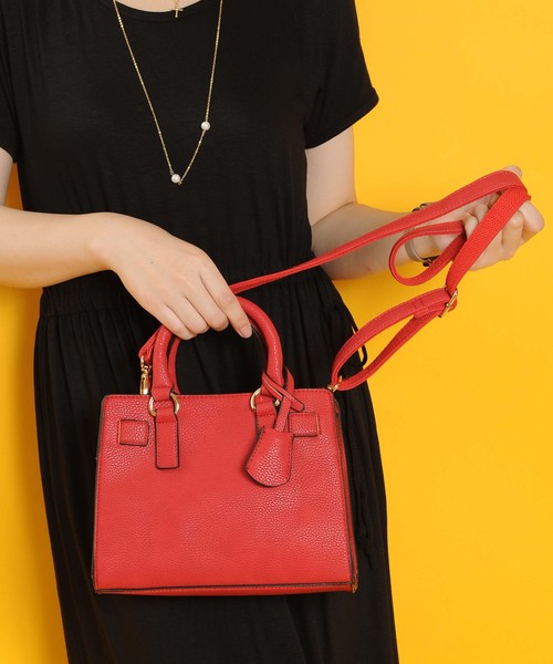 PLAIN CLOTHING(プレーンクロージング)の「ミドルハンドバッグ【PLAIN CLOTHING】(ショルダーバッグ・レディース・グレー/レッド/ブラック・FREE)」の21枚目の写真