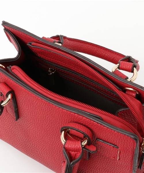 PLAIN CLOTHING(プレーンクロージング)の「ミドルハンドバッグ【PLAIN CLOTHING】(ショルダーバッグ・レディース・グレー/レッド/ブラック・FREE)」の13枚目の写真