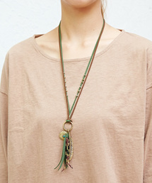 チャイハネ | 【チャイハネ】フェザー＆フリンジ★コンチョネックレス(ネックレス)