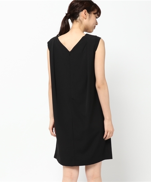 N.（N. Natural Beauty Basic）（エヌエヌナチュラルビューティーベーシック）の「フロントレースサックワンピース（ワンピース・レディース・ブラック/ブルー・MEDIUM）」の5枚目の写真